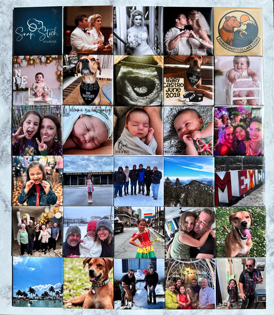 2x2" Hardback Customized Photo Magnets