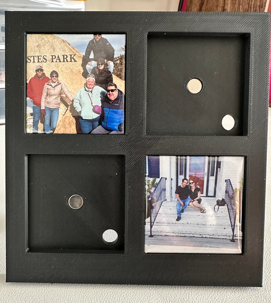 Magnetic Photo Frame - 4 count - 2x2" magnets