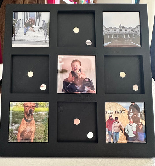 Magnetic Photo Frame - 9 count - 2x2" magnets